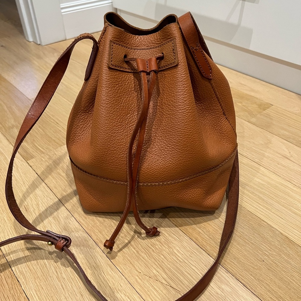 J Crew Leather Bucket Bag